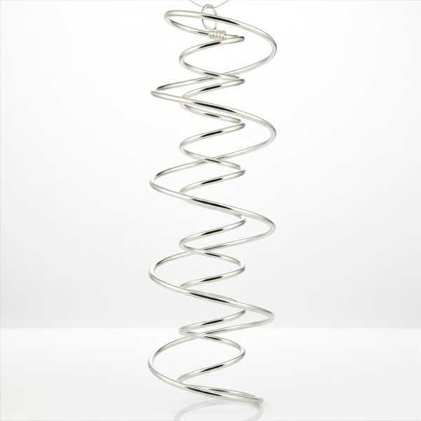 Podwójna spirala DNA, miedź posrebrzana