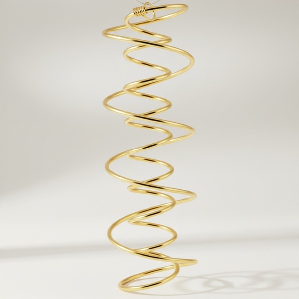 Podwójna spirala DNA, miedź pozłacana